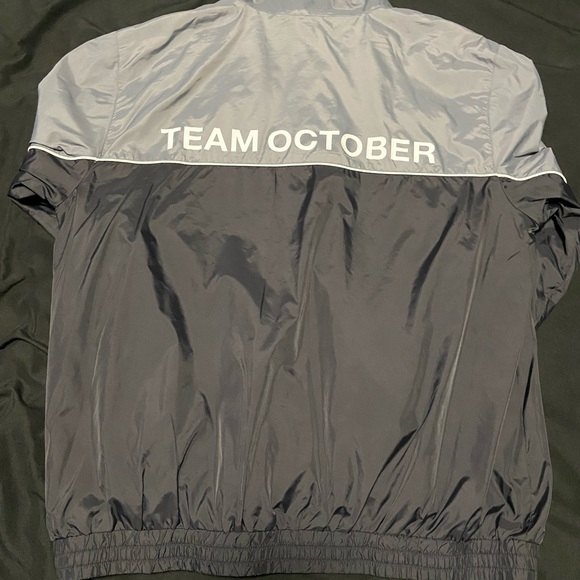 OVO Team October Windbreak Jacket - GREY/BLACK - X-Large - Picture 5 of 9